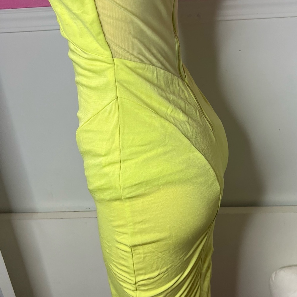 Lime Green Strappy Dress - Picture 6 of 9